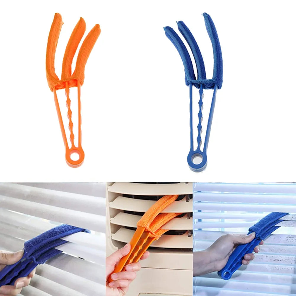 3 Pezzi Pulisci Persiane, Panno in Microfibra Pulisci Persiane Esterne Alluminio, Pulizia Persiane, Spazzola Persiane per Pulizia Tapparelle, Tastiere, Climatizzatore Auto