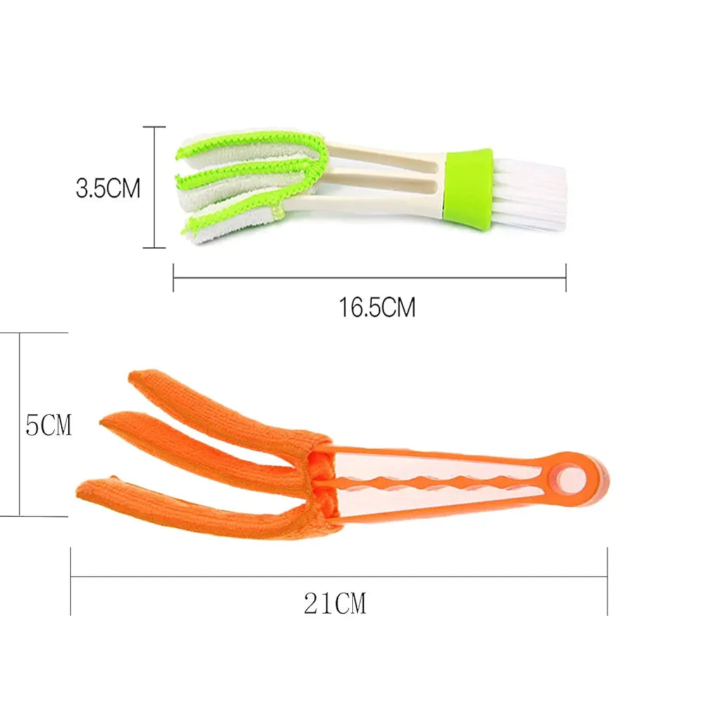 3 Pezzi Pulisci Persiane, Panno in Microfibra Pulisci Persiane Esterne Alluminio, Pulizia Persiane, Spazzola Persiane per Pulizia Tapparelle, Tastiere, Climatizzatore Auto